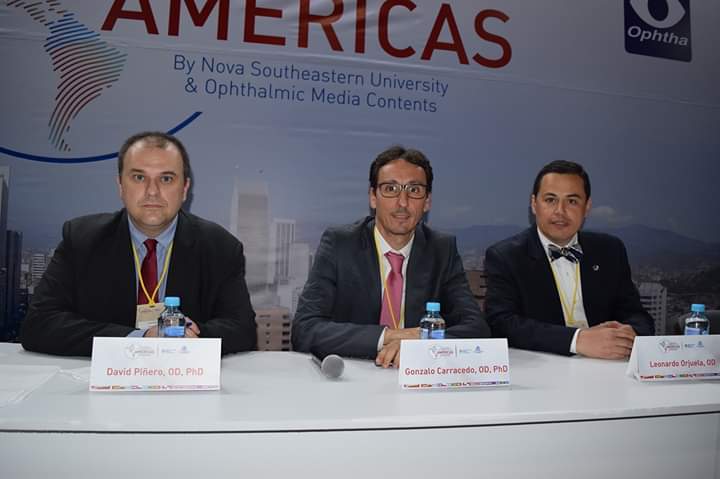 David Piñero, del Hospital Vithas Medimar, participa en el Primer Encuentro Optométrico de las Américas