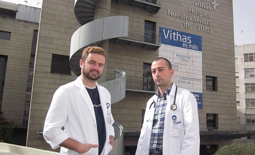 Dos estudiantes de una Universidad de Costa Rica cursan su último año de carrera de Medicina en el Hospital Vithas Vigo