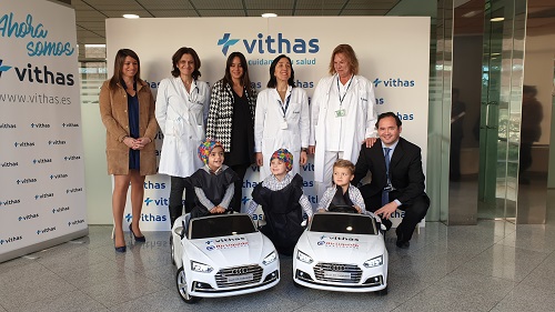 Vithas y Air Liquide se alían para llevar a los niños a quirófano en coches eléctricos