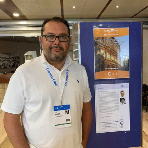 El doctor José Nebot participa en Roma en el Congreso ICRS sobre la reparación del cartílago