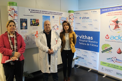 Adrovi y el Hospital Vithas Vigo promueven la donación de órganos con una exposición de dibujos