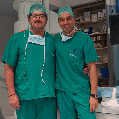Vithas Málaga trata con éxito un aneurisma roto de injerto venoso mediante cirugía endovascular