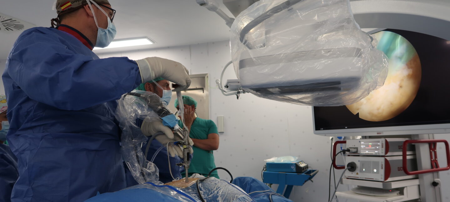 El Hospital Vithas Sevilla imparte formación ‘surgeon to surgeon’ para potenciar la cirugía endoscópica de columna