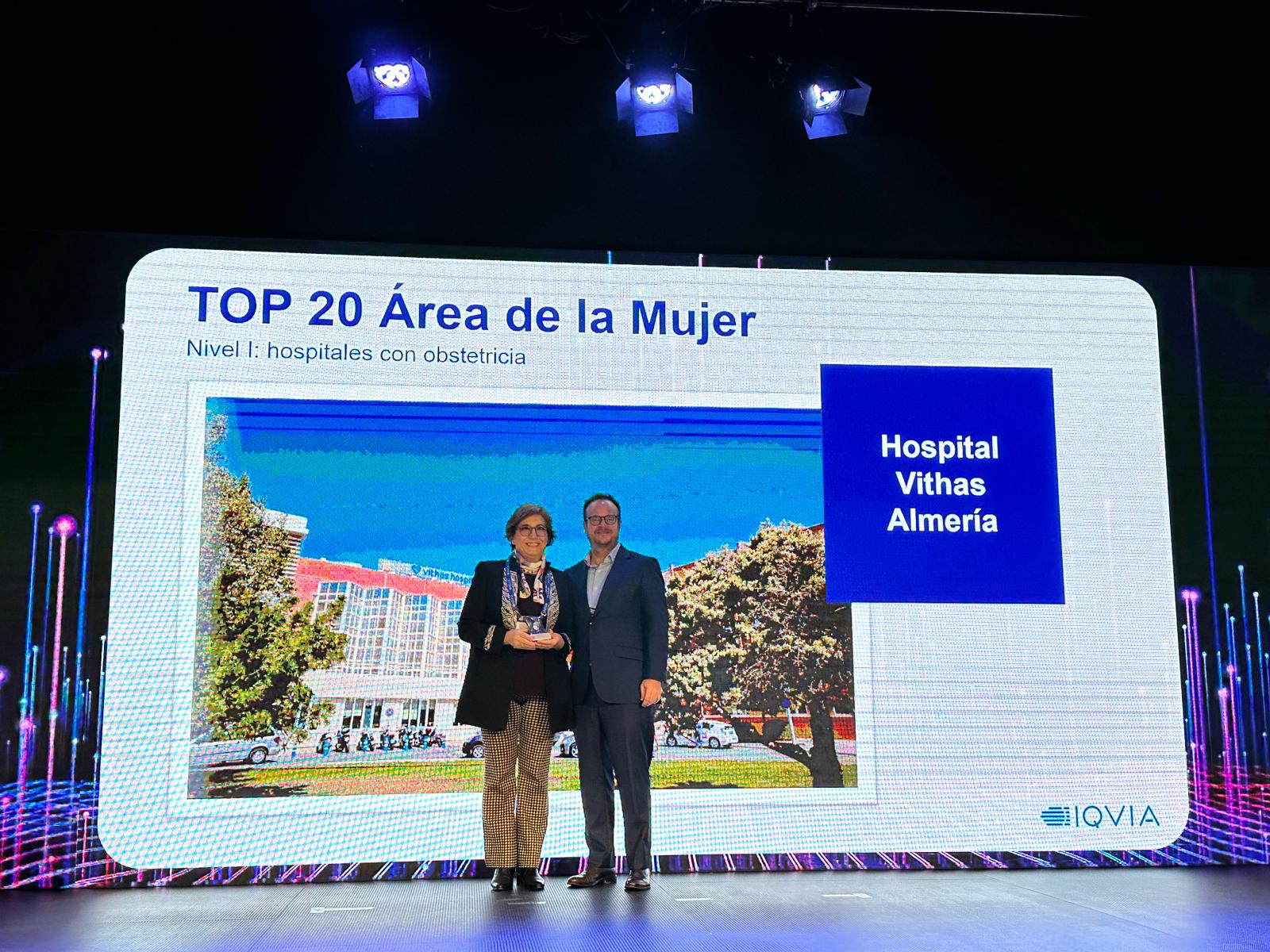 El Hospital Vithas Almería, premio TOP20 en el Área de la Mujer