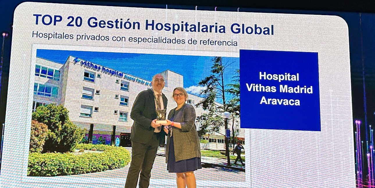 El Hospital Universitario Vithas Madrid Aravaca, premio TOP20 por su gestión