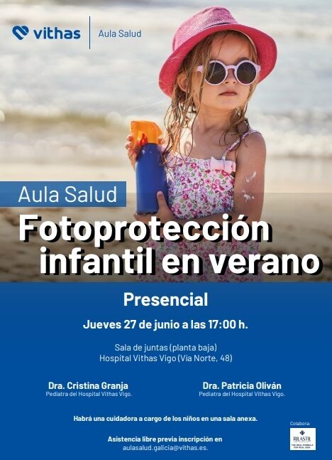 Vithas Vigo organiza un taller de fotoprotección infantil para empezar bien el verano