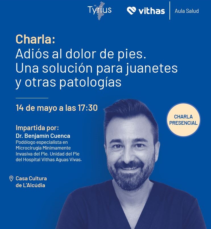 Adiós al dolor de pies: Charlas informativas sobre juanetes y otras patologías llegan a la comarca de la mano de Vithas y Tyrius