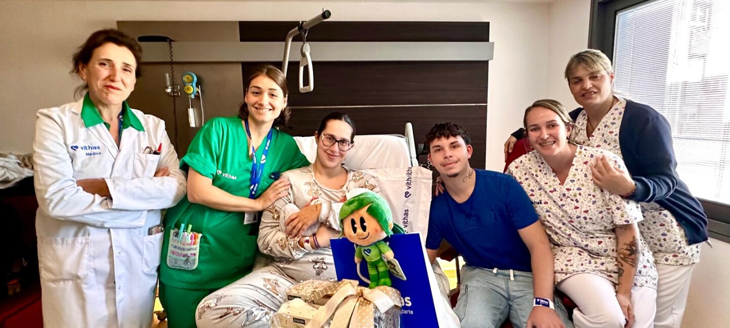 Vithas Las Palmas recibe a Aisha Sosa, su primer bebé en 2026