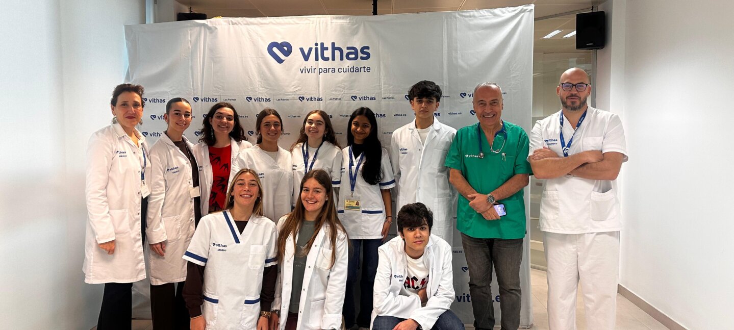 Vithas Las Palmas muestra su día a día a 10 escolares durante una semana