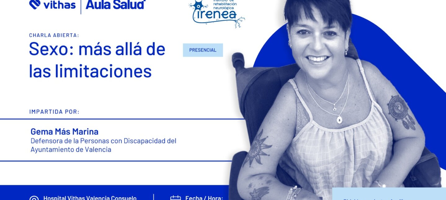  “Sexo: más allá de las limitaciones”, una charla abierta con Gema Más Marina en Vithas Valencia Consuelo