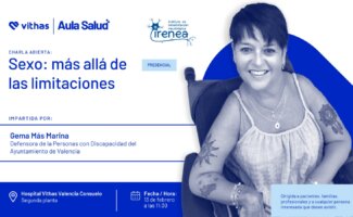  “Sexo: más allá de las limitaciones”, una charla abierta con Gema Más Marina en Vithas Valencia Consuelo
