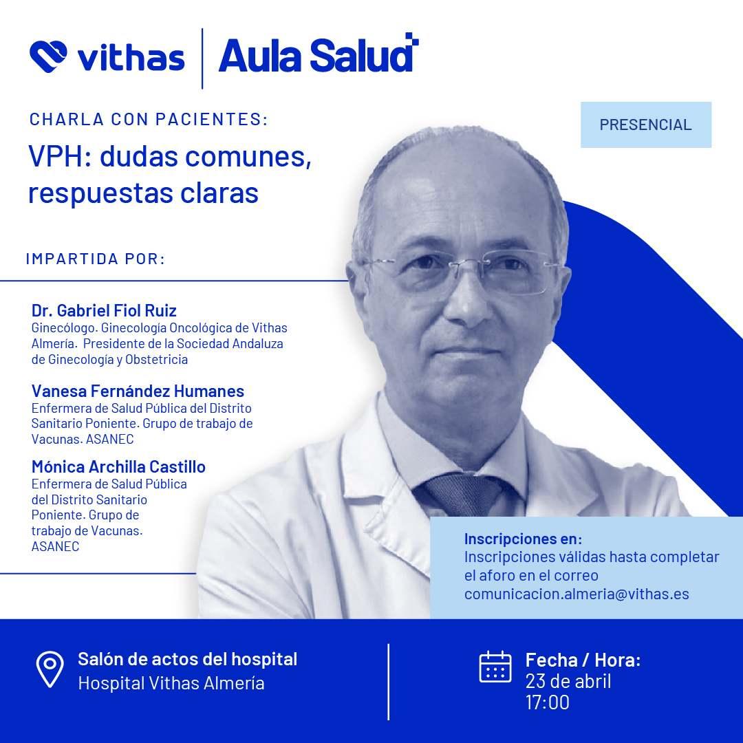 Vithas Almería celebra una jornada informativa gratuita para explicar cómo prevenir y detectar el Virus del Papiloma Humano