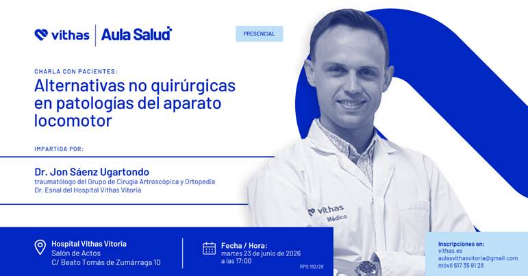 Vithas Aula Salud sobre las alternativas a la cirugía para aliviar el dolor en lesiones musculoesqueléticas Vithas Aula Salud sobre las alternativas a la cirugía para aliviar el dolor en lesiones musculoesqueléticas